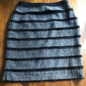 Worthington Pencil Skirt Layered Ruffled 8